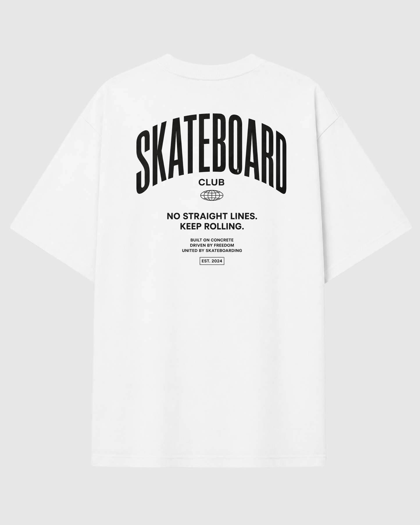 Skateboard Club Tee - White