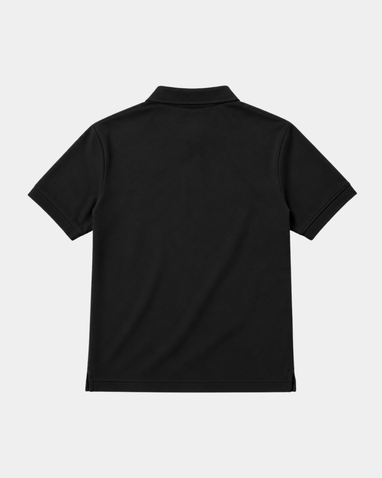 Short Fit Polo T-Shirt- Black