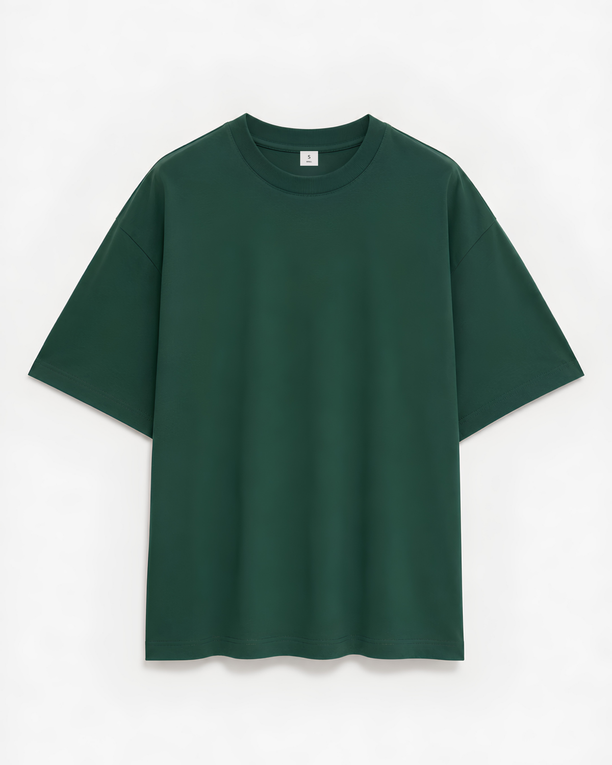 Pamuklu Oversized T-shirt - Yeşil