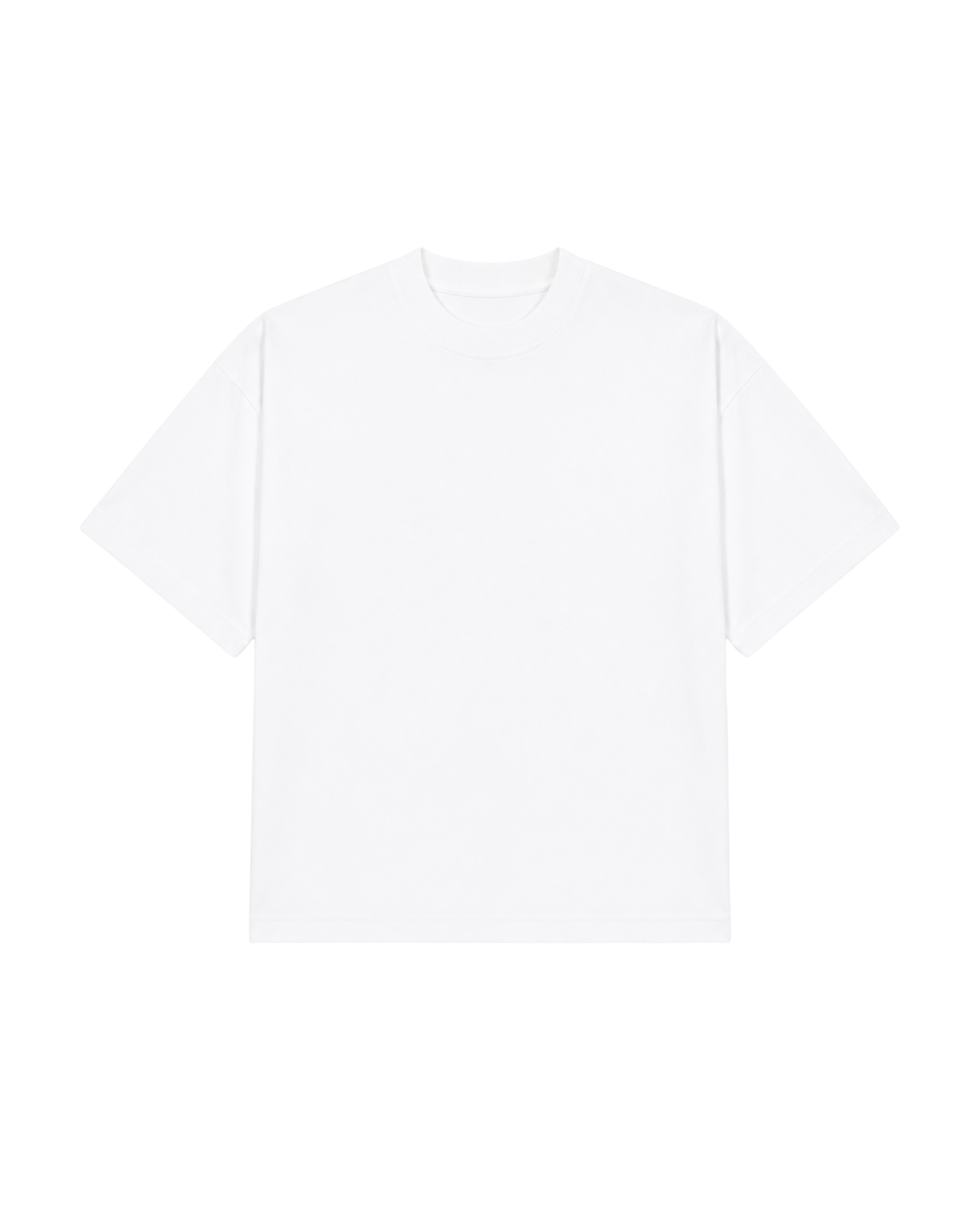 Boxy Fit Premium T-Shirt -Beyaz