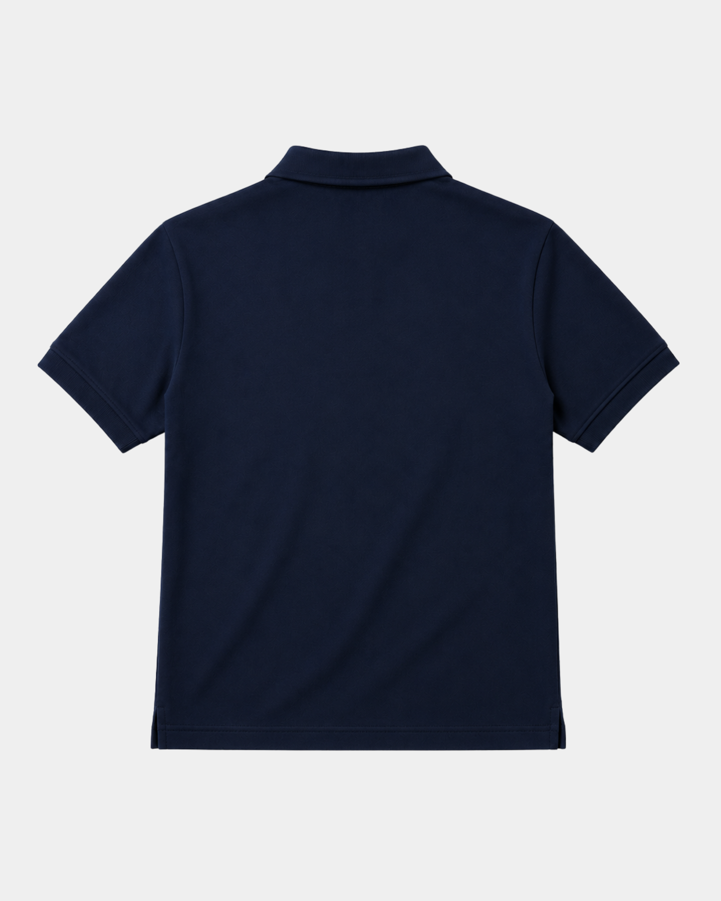 Short Fit Basic Polo T-Shirt - Navy