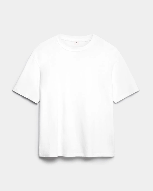 Pamuklu Oversized T-shirt - Beyaz