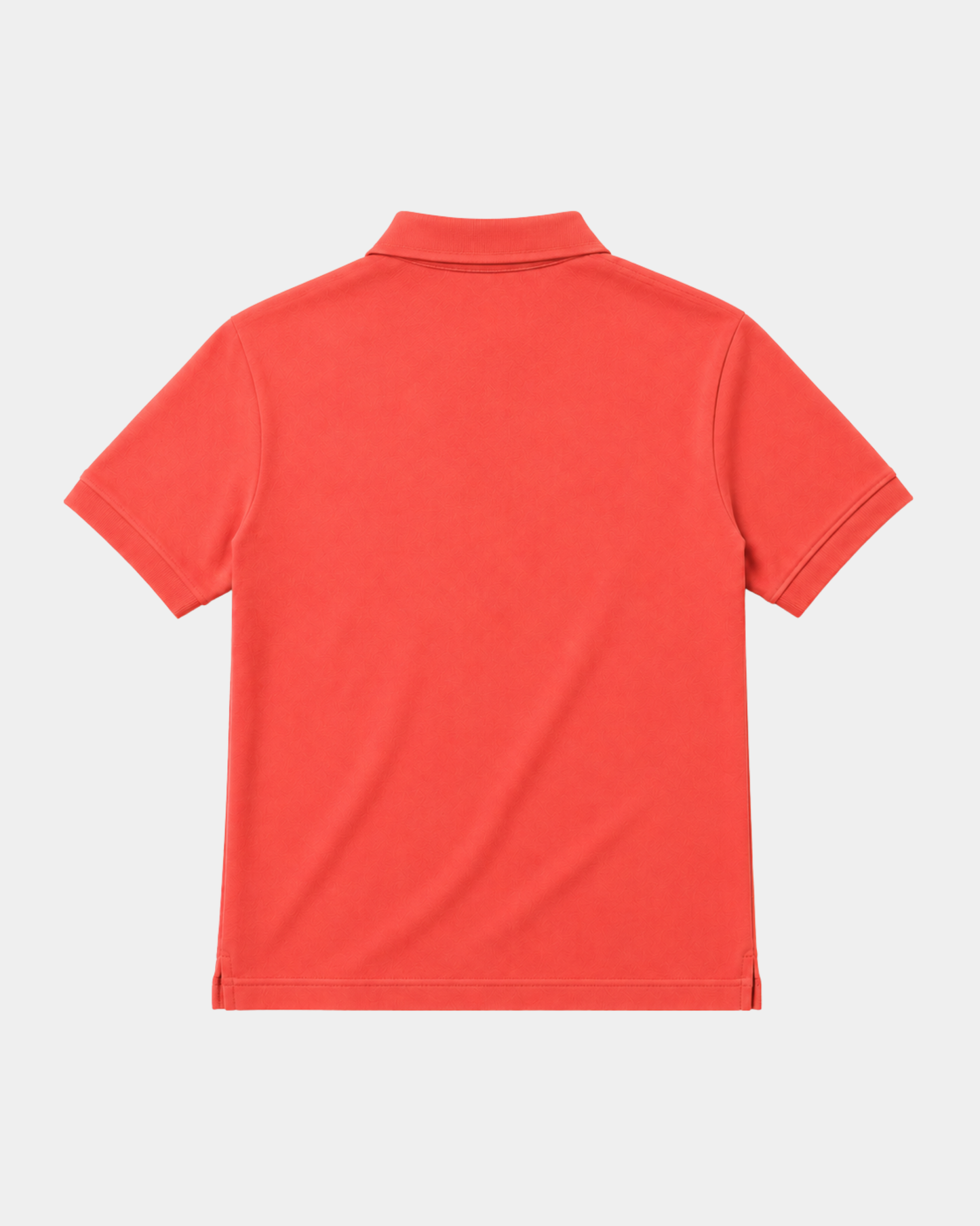 Short Fit Polo T-Shirt- Coral Red
