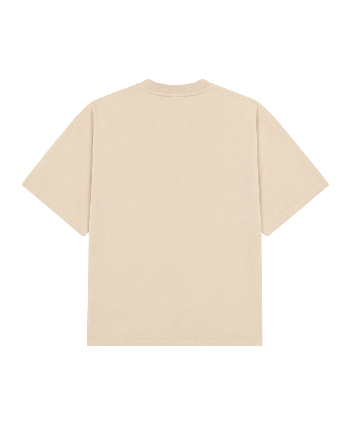 Boxy Fit Premium T-Shirt - Bej